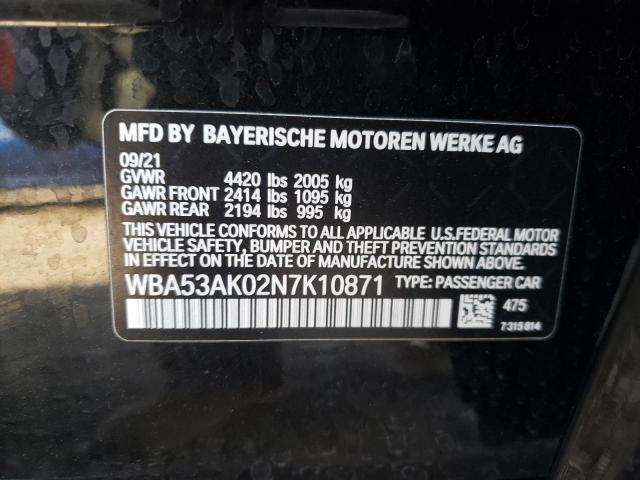 WBA53AK02N7K10871 - 2022 BMW 228I BLACK photo 13