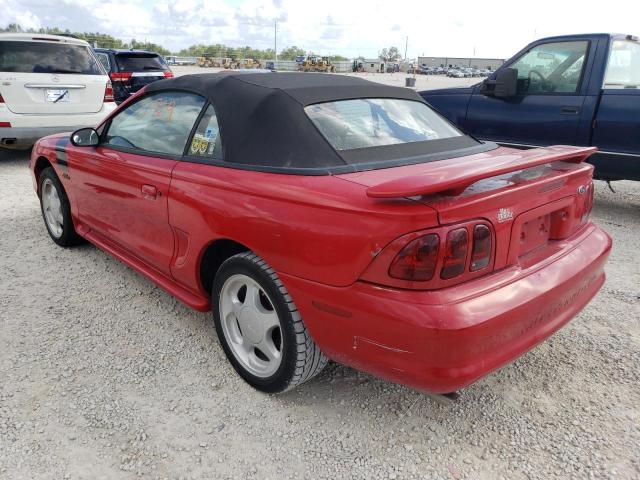 1FAFP45XXWF183941 - 1998 FORD MUSTANG GT RED photo 2