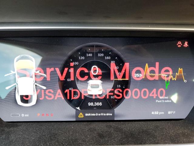 5YJSA1DP1CFS00040 - 2012 TESLA MODEL S თეთრი ფოტო 9