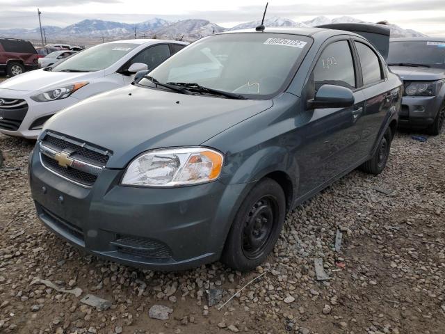 KL1TD5DE9AB134510 - 2010 CHEVROLET AVEO LS GRAY photo 2