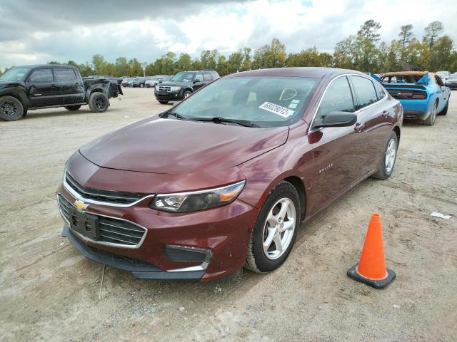 1G1ZB5ST0GF301731 - 2016 CHEVROLET MALIBU LS 红色 照片 2