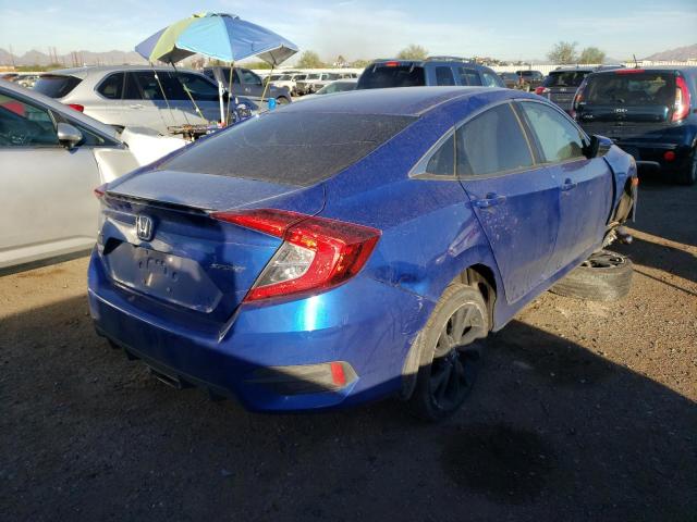 19XFC2F89LE007986 - 2020 HONDA CIVIC SPOR BLUE photo 4