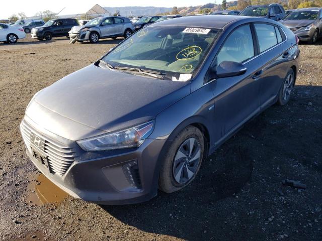 KMHC75LC0HU027811 - 2017 HYUNDAI IONIQ SEL GRAY photo 2