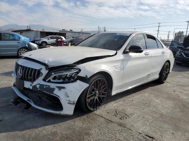 55SWF8HB7LU333555 - 2020 MERCEDES-BENZ C 63 AMG-S WHITE photo 2