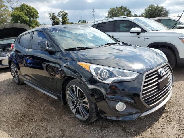 KMHTC6AE5GU256599 - 2016 HYUNDAI VELOSTER T BLACK photo 1