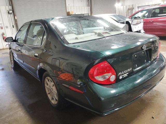 JN1CA31D81T838034 - 2001 NISSAN MAXIMA GXE GREEN photo 3