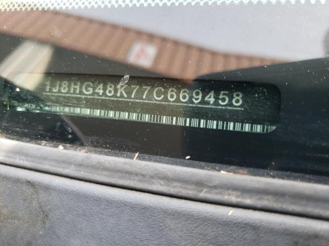 1J8HG48K77C669458 - 2007 JEEP COMMANDER 银色 照片 10