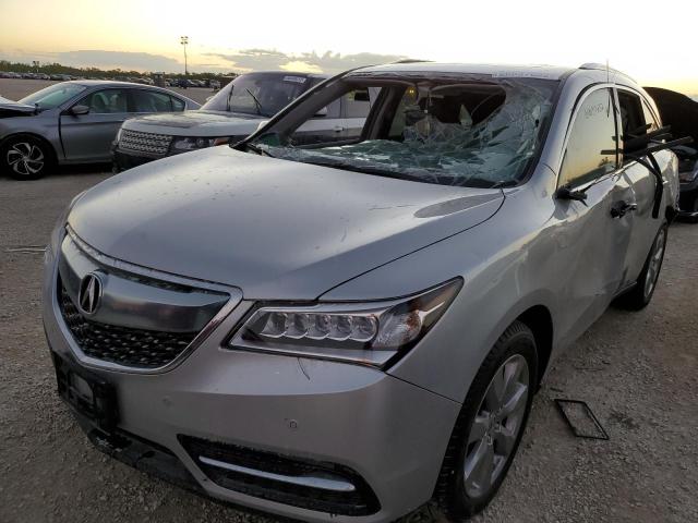 5FRYD4H87FB003205 - 2015 ACURA MDX ADVANC SILVER photo 2