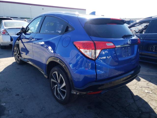 3CZRU6H11KG713980 - 2019 HONDA HR-V SPORT BLUE photo 3