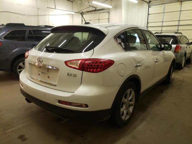 JNKAJ09F48M354857 - 2008 INFINITI EX35 BASE WHITE photo 4