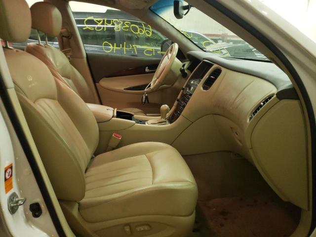 JNKAJ09F48M354857 - 2008 INFINITI EX35 BASE WHITE photo 5
