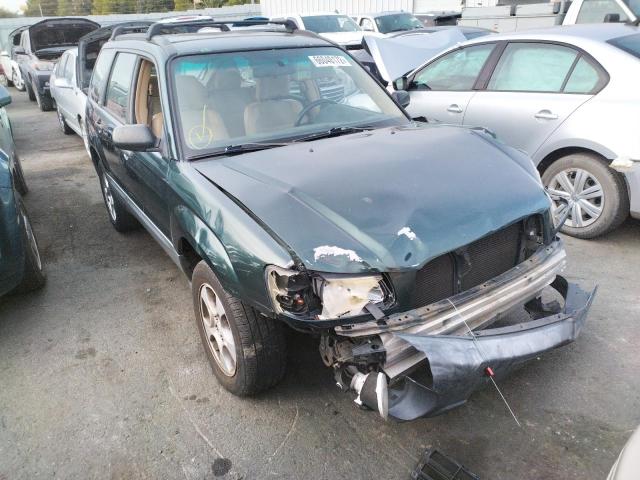 JF1SG63643H750097 - 2003 SUBARU FORESTER 2 GREEN photo 1