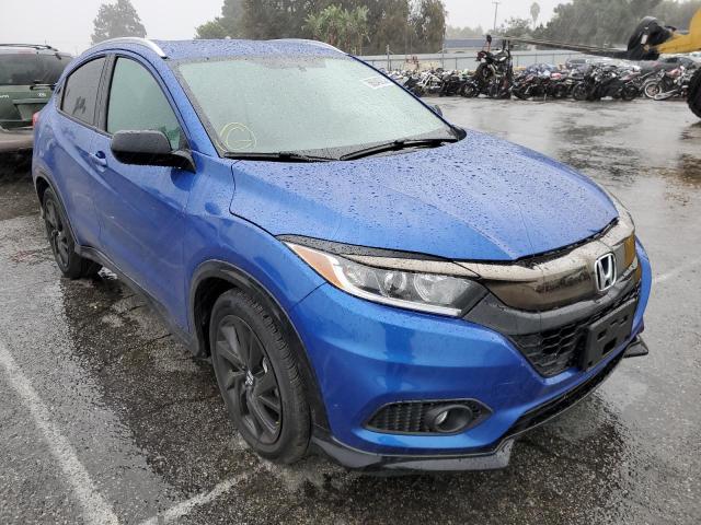 3CZRU5H15NM742480 - 2022 HONDA HR-V SPORT BLUE photo 1