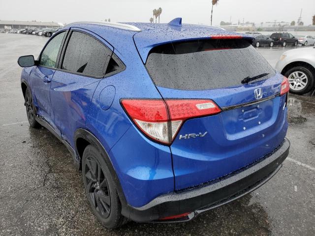 3CZRU5H15NM742480 - 2022 HONDA HR-V SPORT BLUE photo 3