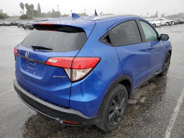 3CZRU5H15NM742480 - 2022 HONDA HR-V SPORT BLUE photo 4