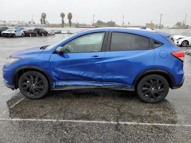 3CZRU5H15NM742480 - 2022 HONDA HR-V SPORT BLUE photo 9