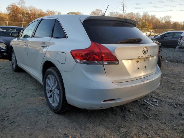 4T3ZA3BB9AU022662 - 2010 TOYOTA VENZA WHITE photo 3