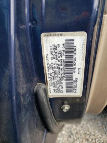 4T1BF22K0VU905397 - 1997 TOYOTA CAMRY CE BLUE photo 10