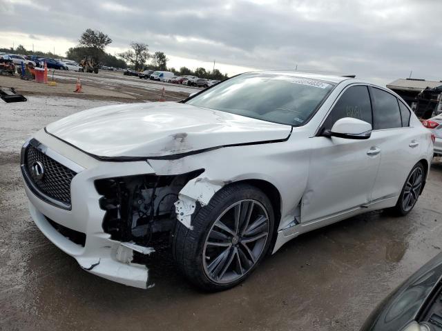 JN1BV7APXEM674366 - 2014 INFINITI Q50 BASE WHITE photo 2