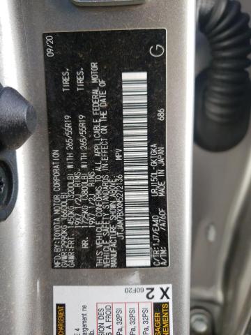 JTJAM7BXXM5272136 - 2021 LEXUS GX 460 PRE GRAY photo 10