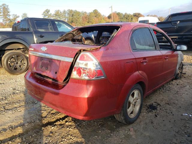 KL1TG56697B061869 - 2007 CHEVROLET AVEO LT RED photo 4