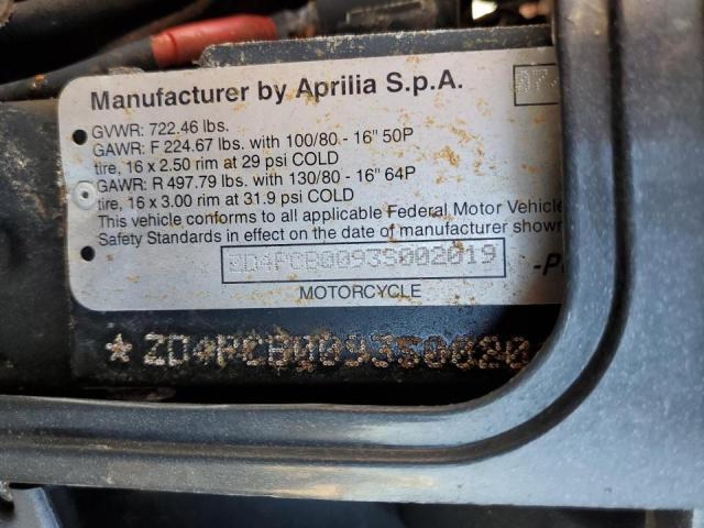 ZD4PCB0093S002019 - 2003 APRILIA SCARABEO 1 红色 照片 10