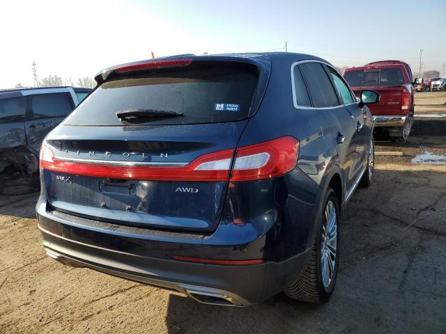 2LMPJ8LR2HBL33007 - 2017 LINCOLN MKX RESERV BLUE photo 4