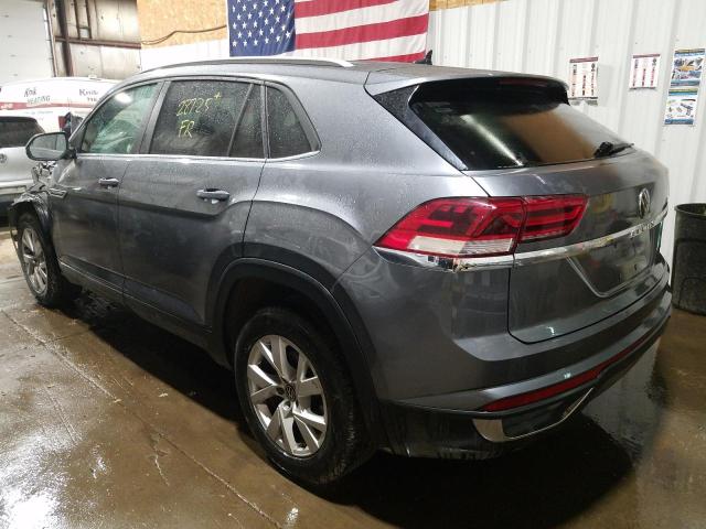 1V2GC2CA5MC222252 - 2021 VOLKSWAGEN ATLAS CROS Серый фото 3