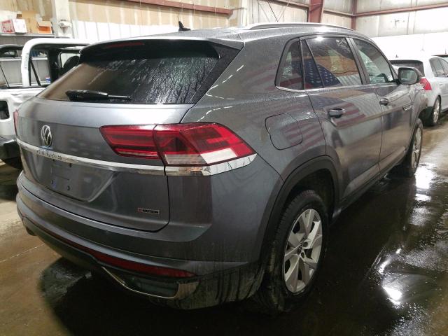 1V2GC2CA5MC222252 - 2021 VOLKSWAGEN ATLAS CROS Серый фото 4