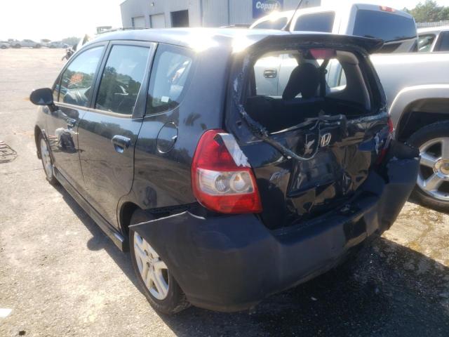 JHMGD386X7S028754 - 2007 HONDA FIT S 黑色 照片 3