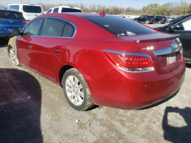 1G4GD5ER7CF244846 - 2012 BUICK LACROSSE P RED photo 3
