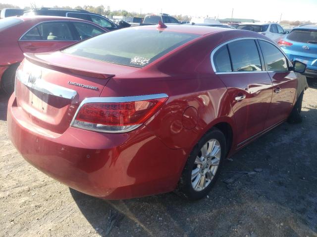 1G4GD5ER7CF244846 - 2012 BUICK LACROSSE P RED photo 4