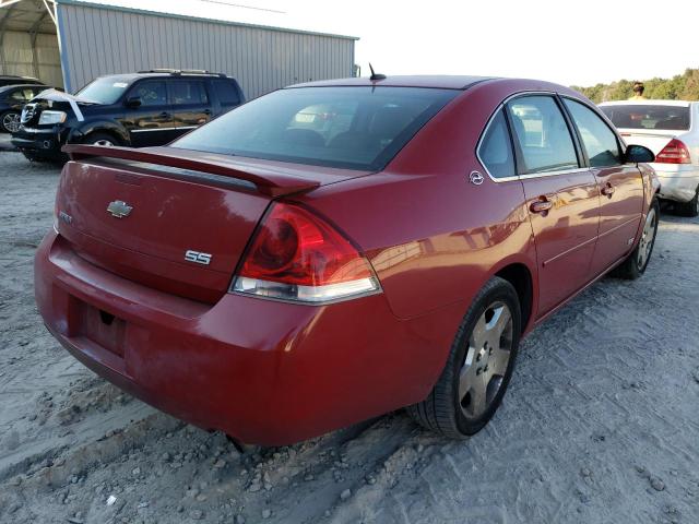 2G1WD58C789136503 - 2008 CHEVROLET IMPALA SUP RED photo 4