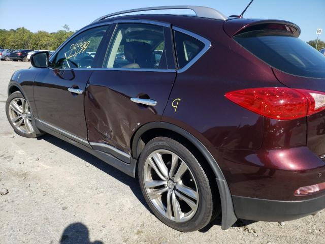 JN1BJ0HP5DM430289 - 2013 INFINITI EX37 BASE MAROON photo 9