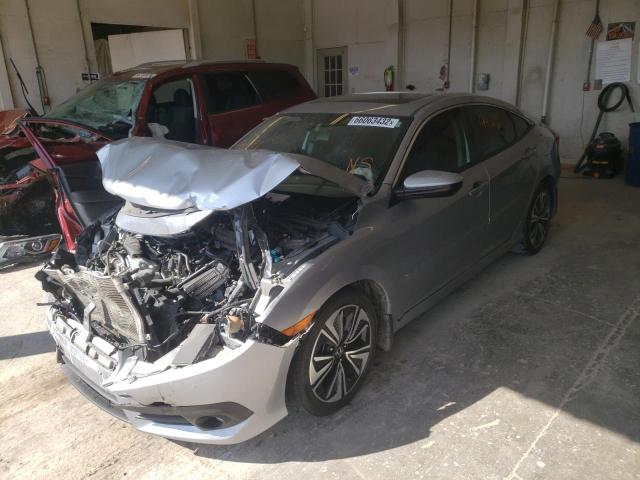 19XFC1F73JE003009 - 2018 HONDA CIVIC EXL فضي صورة 2