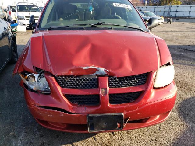 2B4GP74L92R630113 - 2002 DODGE GRAND CARA RED photo 9