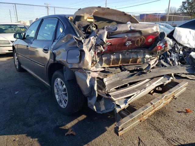 2G1WF52E239193365 - 2003 CHEVROLET IMPALA GRAY photo 3