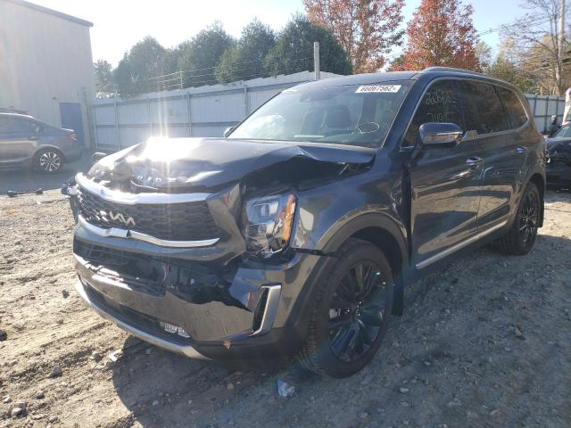 5XYP54HC9NG272022 - 2022 KIA TELLURIDE GRAY photo 2