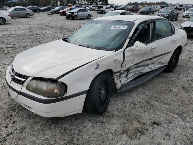 2G1WF55K639215062 - 2003 CHEVROLET IMPALA WHITE photo 2