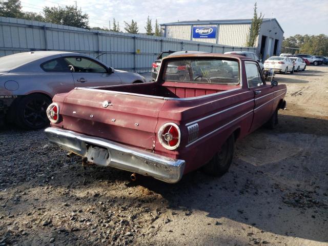 4H27U215991 - 1965 FORD RANCHERO RED photo 4