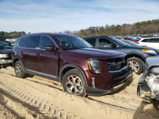 5XYP34HC7LG043907 - 2020 KIA TELLURIDE MAROON photo 1