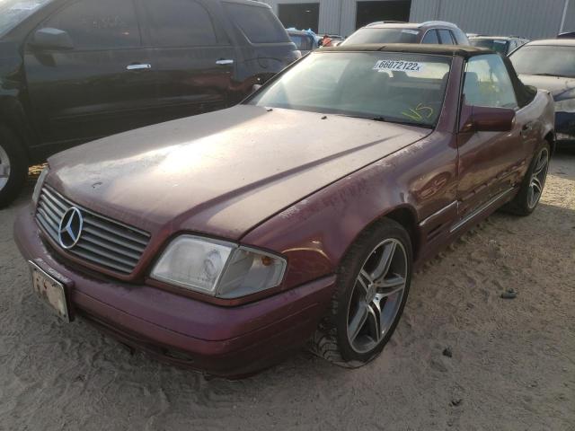 WDBFA67F9TF131500 - 1996 MERCEDES-BENZ SL 500 MAROON photo 2