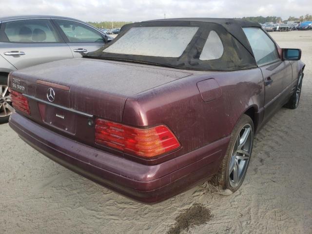 WDBFA67F9TF131500 - 1996 MERCEDES-BENZ SL 500 MAROON photo 4