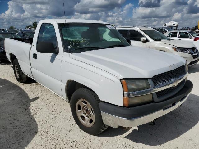 1GCEC14X33Z134737 - 2003 CHEVROLET 1500 SILVE WHITE photo 1