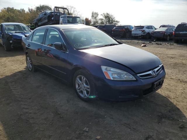 1HGCM56347A224121 - 2007 HONDA ACCORD SE BLUE photo 1