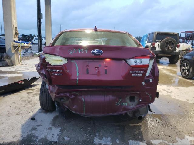 4S3GKAB60H3600768 - 2017 SUBARU IMPREZA PR BURGUNDY photo 6