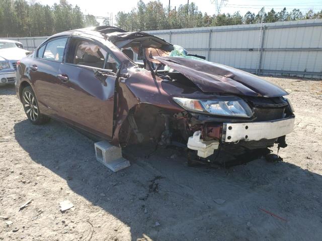 19XFB2F92FE056690 - 2015 HONDA CIVIC EXL Bordo foto 1
