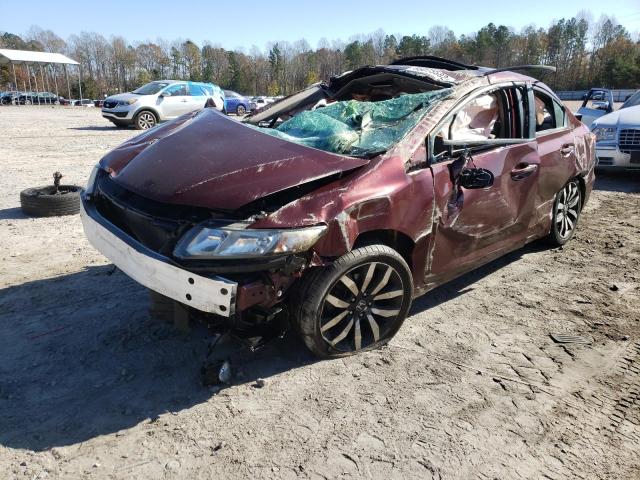 19XFB2F92FE056690 - 2015 HONDA CIVIC EXL Bordo foto 2