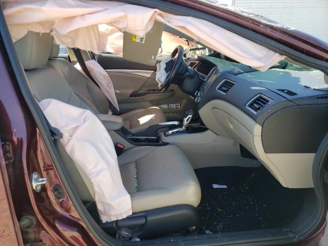 19XFB2F92FE056690 - 2015 HONDA CIVIC EXL Bordo foto 5