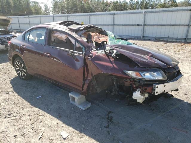 19XFB2F92FE056690 - 2015 HONDA CIVIC EXL Bordo foto 9